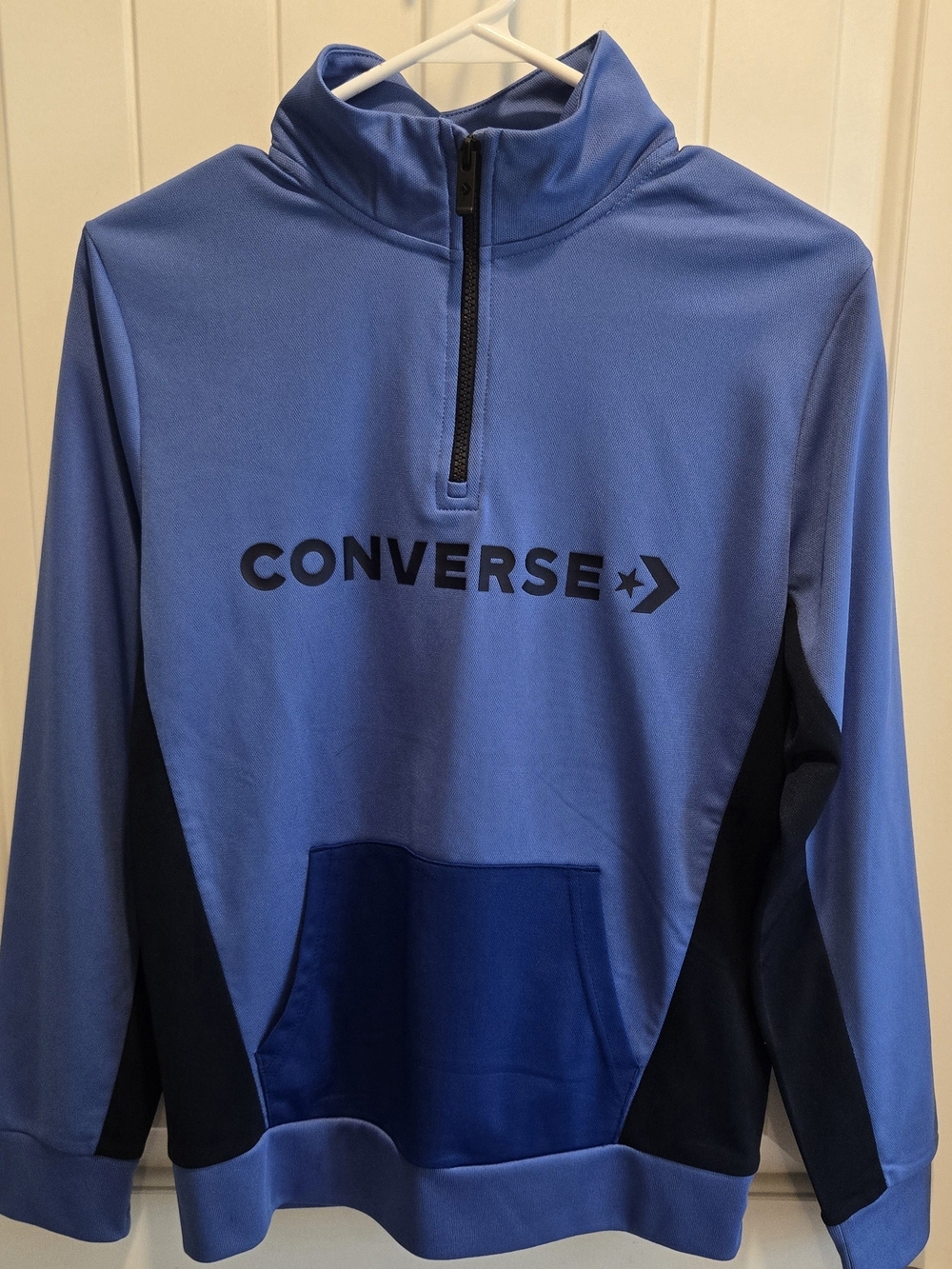 Converse Blue Quarter-Zip Pullover